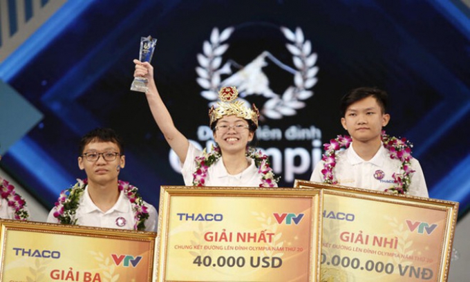 Nữ sinh Ninh Bình trở thành nhà vô địch Đường lên đỉnh Olympia 2020